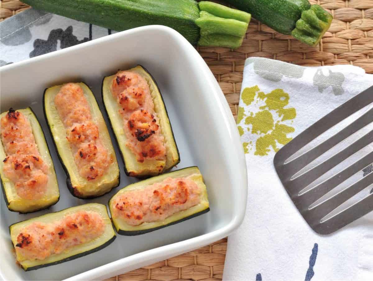 Zucchine ripiene col prosciutto ricette dall'orto estivo