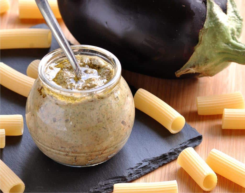 pesto di melanzane e finocchietto