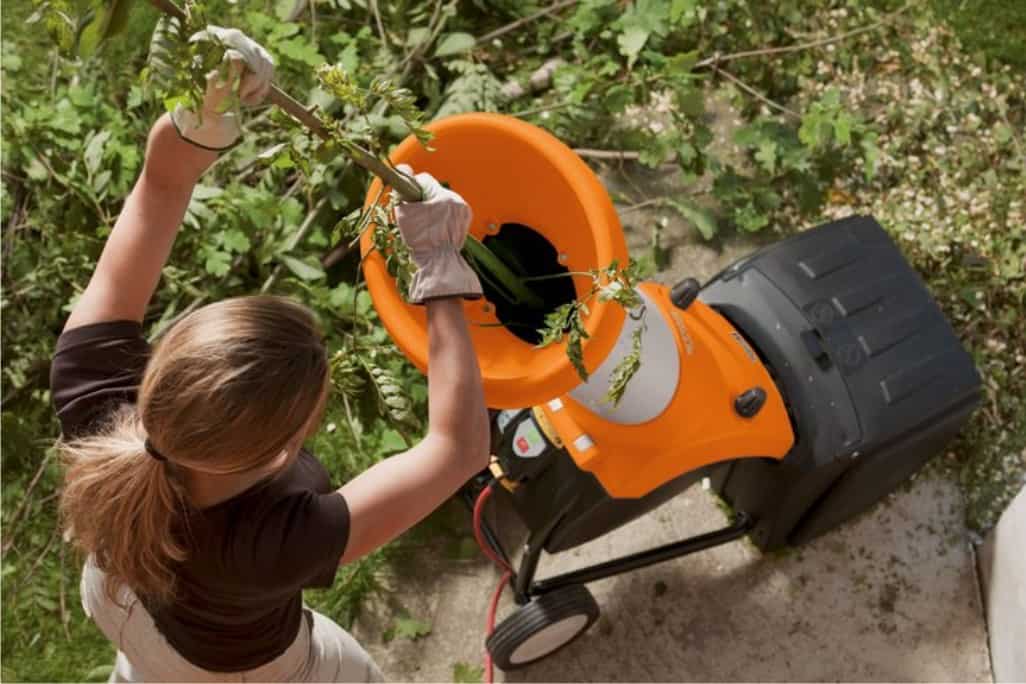 biotrituratore al lavoro