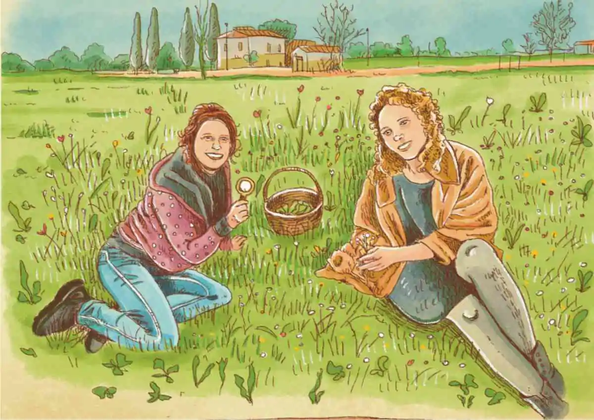 erbe spontanee con francesca e wateki